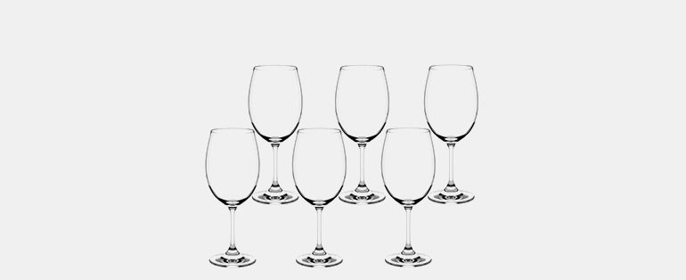 Produtos para vinhos | Jogo de Taças Sense 6 peças Vinho Tinto 450ml 56313/104 Brinox  |  Blog Lojas Solar