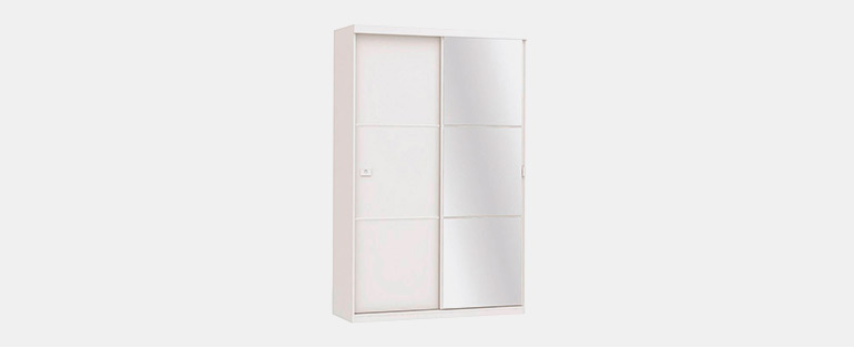 Comprar móveis online | Guarda roupa 2 portas Branco S742 Kappesberg | Blog Lojas Solar
